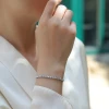 This is a simple 925 silver tennis bracelet and bracelet that is a bestseller on Amazon. It is a high-end and light luxury European and American moissanite bracelet Application Scenario